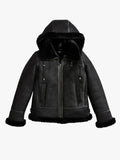 Frost Luxe 100% Shearling Cold Weather Bomber Jacket - Premium Quality Real Leather Jacket