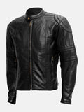 Men's Black Riding Soft Leather Jacket - Premium Quality Real Leather Jacket
