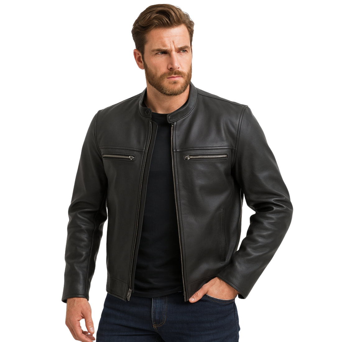Rider-Series-Mens-Black-Motorcycle-Leather-Jacket