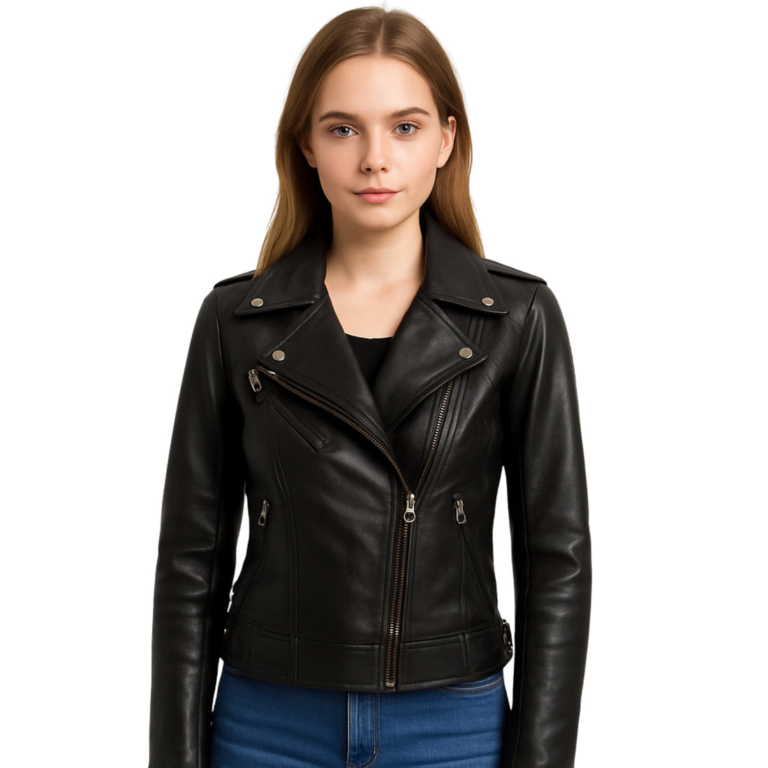 Womens Harley Black Leather Jacket