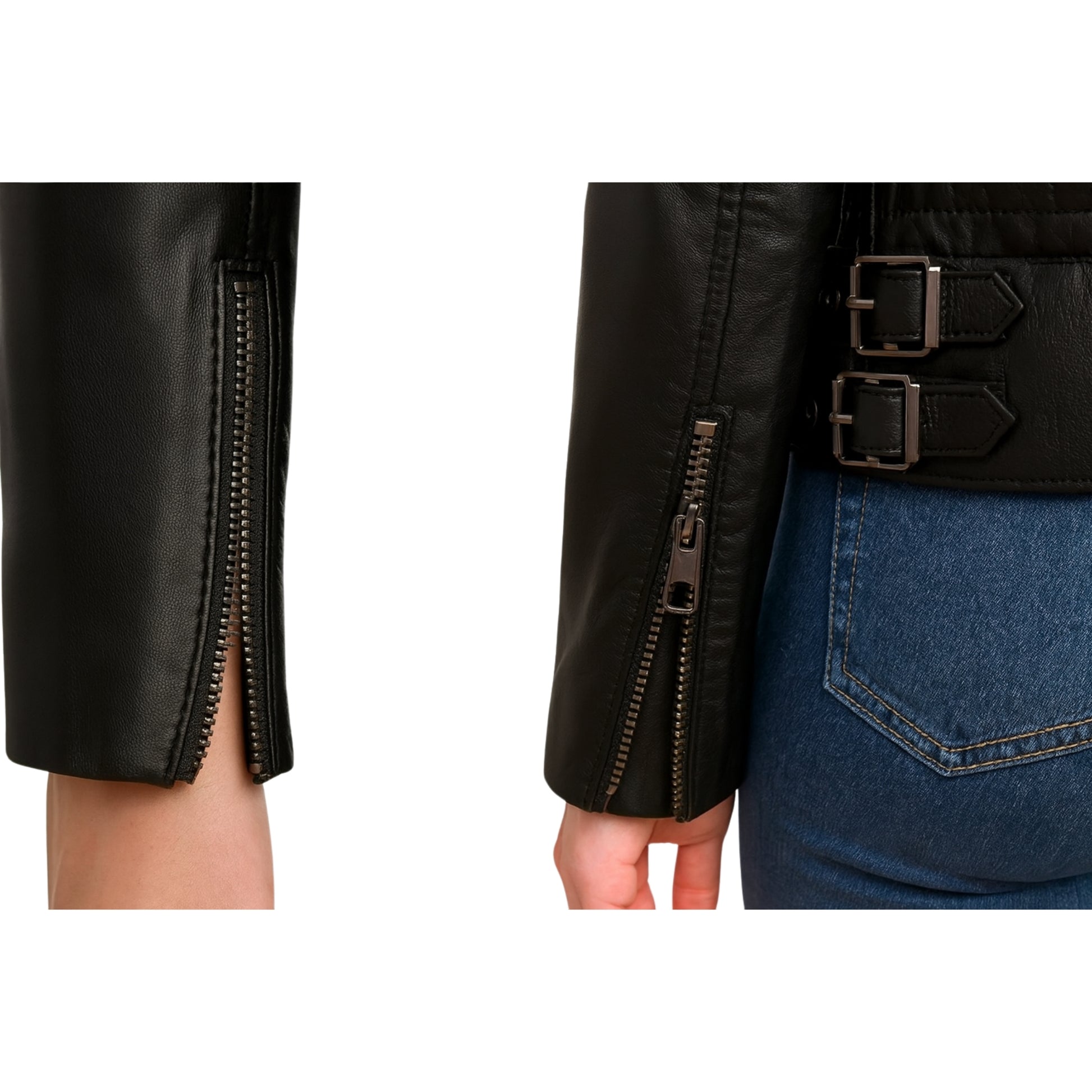 Womens Black Leather Jacket