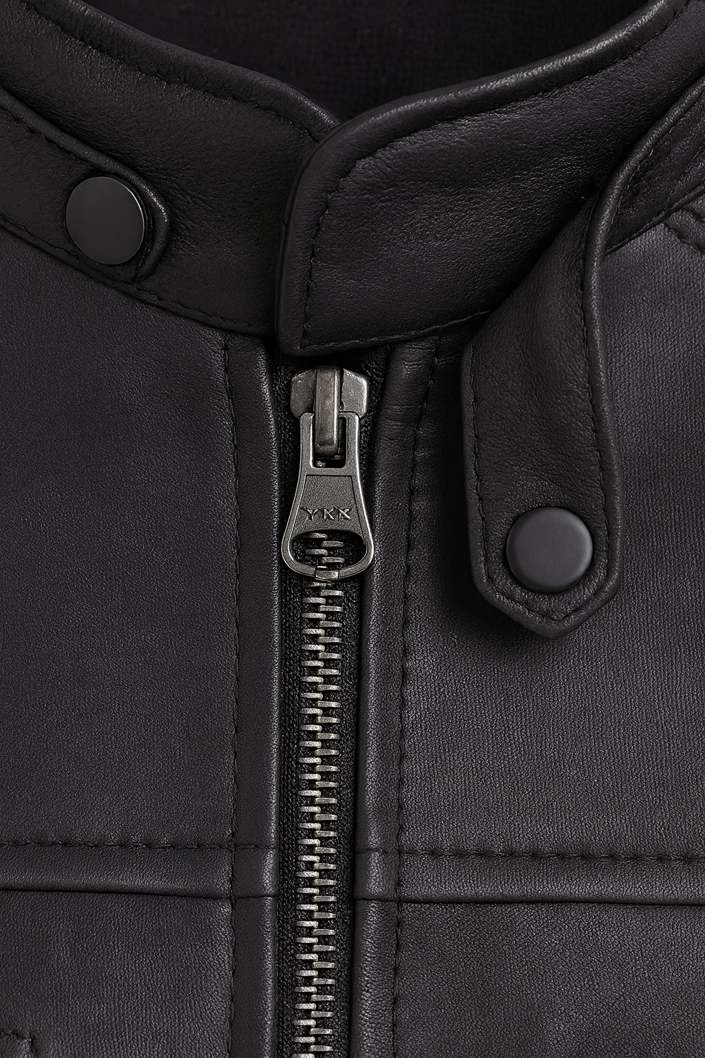 Black Sheepskin Cafe Racer Leather Jacket