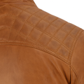 Cafe Racer Brown Mens Motorcycle Leather Jacket