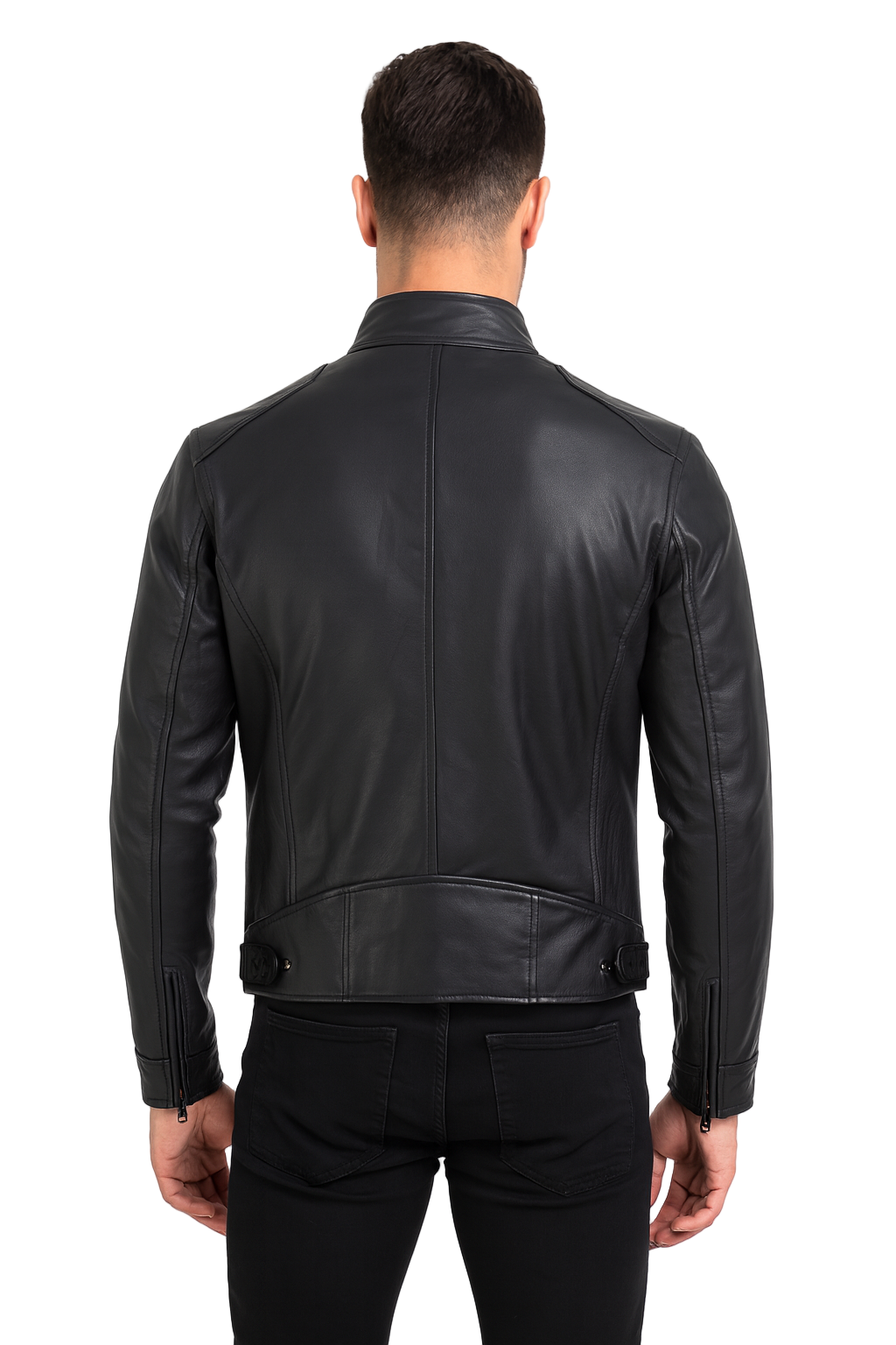Jaxon-Matte-Black-Cafe-Racer-Leather-Jacket